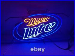 VINTAGE MILLER LITE Neon Light Up Bar Sign Wall Mounted VINTAGE MILLER LITE Neon Light Up Bar Sign Wall Mounted