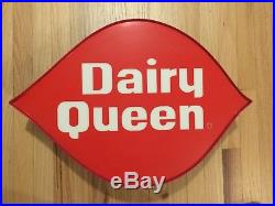 VINTAGE NEON LIGHTED DAIRY QUEEN SIGN Small Size Ice Cream with can