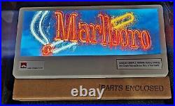 VINTAGE NEW MARLBORO CIGARETTES 14x7X3 LIGHTED SIGN SMOKE WALL BAR TABLE NOS VINTAGE NEW MARLBORO CIGARETTES 14x7X3 LIGHTED SIGN SMOKE WALL BAR TABLE NOS