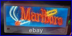 VINTAGE NEW MARLBORO CIGARETTES 14x7X3 LIGHTED SIGN SMOKE WALL BAR TABLE NOS VINTAGE NEW MARLBORO CIGARETTES 14x7X3 LIGHTED SIGN SMOKE WALL BAR TABLE NOS