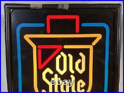 VINTAGE OLD STYLE BEER FAUX NEON LIGHT UP SIGN 14x 22 AWESOME BAR MAN CAVE VINTAGE OLD STYLE BEER FAUX NEON LIGHT UP SIGN 14x 22 AWESOME BAR MAN CAVE