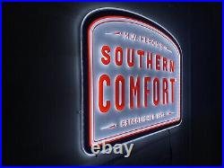 VINTAGE SOUTHERN COMFORT LED ADVERTISIGN PLEXIGLASS WALL LIGHT SIGN neon