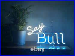 VINTAGE Say Bull Neon Light Beer Sign VERY RARE 1979 (SAME DAY SHIPPING) VINTAGE Say Bull Neon Light Beer Sign VERY RARE 1979 (SAME DAY SHIPPING)