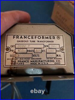 (VTG) 1960s old Milwauee beer transformer & Box Neon beer Sign France co 3000 v