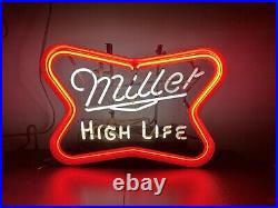 VTG 1976 Miller High Life Neon Gas Tube Flash Sign 21×17 Lrg Rare Beer Bar Pub VTG 1976 Miller High Life Neon Gas Tube Flash Sign 21×17 Lrg Rare Beer Bar Pub