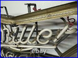 VTG 1976 Miller High Life Neon Gas Tube Flash Sign 21×17 Lrg Rare Beer Bar Pub VTG 1976 Miller High Life Neon Gas Tube Flash Sign 21×17 Lrg Rare Beer Bar Pub