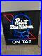 VTG_1980s_Pabst_Blue_Ribbon_PBR_Beer_On_Tap_Neo_Neon_Light_Up_Sign_Game_Room_Bar_01_cyl