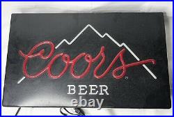 (VTG) 1985 Coors Beer Neo Neon Light Up Bar Sign Game Room Man Cave RARE