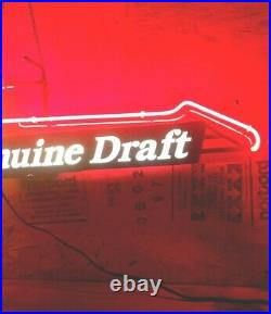 VTG 1991 Miller Genuine Draft lighted neon Sign, Bar light Mancave, Guitar Light