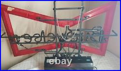 VTG. Anheuser Busch Underwriters Laboratories Bowtie Neon Budweiser Open Sign VTG. Anheuser Busch Underwriters Laboratories Bowtie Neon Budweiser Open Sign