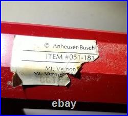 VTG. Anheuser Busch Underwriters Laboratories Bowtie Neon Budweiser Open Sign VTG. Anheuser Busch Underwriters Laboratories Bowtie Neon Budweiser Open Sign