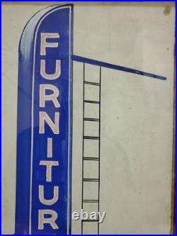 VTG Antique Original Comet Neon Sign Concept Drawing Sketch ORR FURNITURE CO