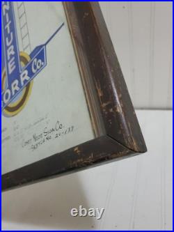 VTG Antique Original Comet Neon Sign Concept Drawing Sketch ORR FURNITURE CO