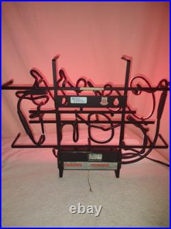 VTG Authentic COORS LIGHT Beer NEON Light Bar Sign USA Union Made Works Great