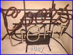 VTG Authentic COORS LIGHT Beer NEON Light Bar Sign USA Union Made Works Great