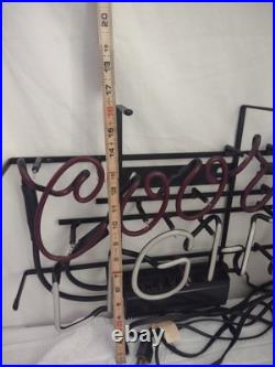 VTG Authentic COORS LIGHT Beer NEON Light Bar Sign USA Union Made Works Great