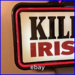 VTG Killians Irish red LARGE neon beer sign made in USA man cave bar sign