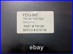 VTG Monroe Shocks 5000 Miles Neon Flashing Sign. Rare & Collectible! Exc. Cond