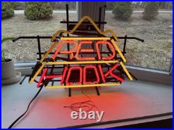 VTG Red Hook Neon Light Advertising Sign Lighted Man Cave Rare Beer GHN Bar Rare