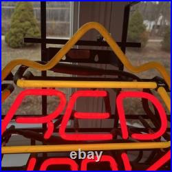 VTG Red Hook Neon Light Advertising Sign Lighted Man Cave Rare Beer GHN Bar Rare