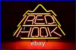 VTG Red Hook Neon Light Advertising Sign Lighted Man Cave Rare Beer GHN Bar Rare