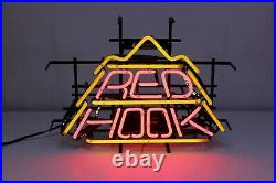 VTG Red Hook Neon Light Advertising Sign Lighted Man Cave Rare Beer GHN Bar Rare
