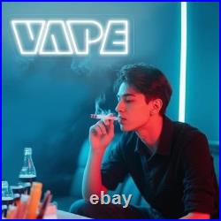 Vape Shop Open Neon Sign 20x8 Man Cave Beer Bar Vintage Wall Decor