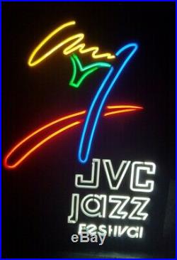 Very Rare Lighted Vintage JVC Jazz Festival Concert Neon Display Sign