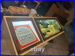 Very rare budweiser neon bar lighted sign vintage 80's mancave beer bud light