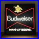 Vintage1985_Budweiser_King_of_Beer_Blue_Lighted_Sign_WORKS_Faux_Neon_ManCave_Bar_01_wrae