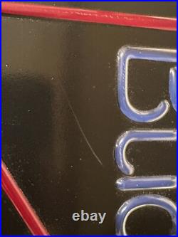 Vintage1985 Budweiser King of Beer Blue Lighted Sign WORKS Faux Neon ManCave Bar Vintage1985 Budweiser King of Beer Blue Lighted Sign WORKS Faux Neon ManCave Bar