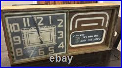 Vintage 1930s Neon Revolving AD Advertising Clock-Electric AD Clock Company-Rare