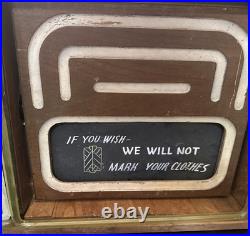 Vintage 1930s Neon Revolving AD Advertising Clock-Electric AD Clock Company-Rare