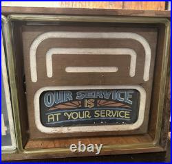 Vintage 1930s Neon Revolving AD Advertising Clock-Electric AD Clock Company-Rare