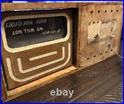 Vintage 1930s Neon Revolving AD Advertising Clock-Electric AD Clock Company-Rare