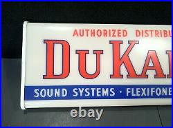 Vintage 1940s 50s DuKane Dealer Advertising Sign Neon Products Ohio Works RARE