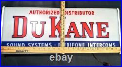 Vintage 1940s 50s DuKane Dealer Advertising Sign Neon Products Ohio Works RARE