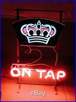 Vintage 1950's'The King Of Beers On Tap Neon Lighted Sign