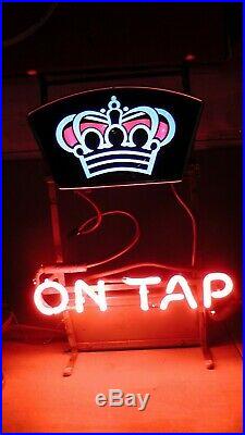 Vintage 1950's'The King Of Beers On Tap Neon Lighted Sign