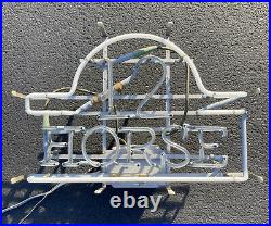 Vintage 1950s 12 HORSE Genesee Beer True Neon Advertising Sign Rochester NY