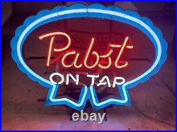 Vintage 1950s Pabst Blue Ribbon PBR Neon Light Bar Sign Mancave She-Shed Vintage 1950s Pabst Blue Ribbon PBR Neon Light Bar Sign Mancave She-Shed