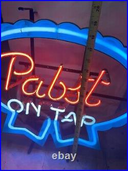 Vintage 1950s Pabst Blue Ribbon PBR Neon Light Bar Sign Mancave She-Shed Vintage 1950s Pabst Blue Ribbon PBR Neon Light Bar Sign Mancave She-Shed