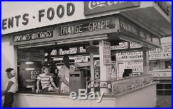 Vintage 1956 Coney Island Neon Hot Dog Coca Cola Sign Hires Americana Bun Photo