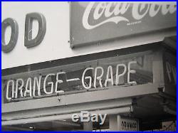 Vintage 1956 Coney Island Neon Hot Dog Coca Cola Sign Hires Americana Bun Photo