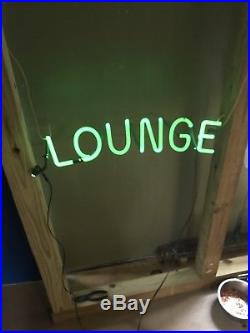 Vintage 1960s 70s Lounge Neon Sign Great Shape! Works Great! 24 X 8