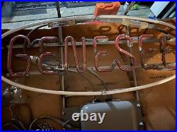 Vintage 1970 Genesee Neon Beer Lighted Sign WOriginal Box Great Working Contion