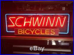 Vintage 1970's SCHWINN Bicycle Co NEON SIGN