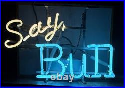 Vintage 1970's Schlitz Malt Liquor Say Bull 2 Color Neon Beer Sign Works