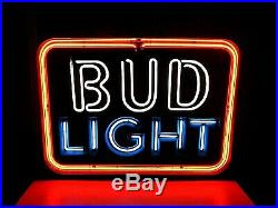 Vintage 1970s Bud Light Neon Beer Sign