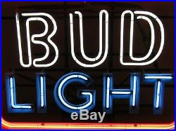 Vintage 1970s Bud Light Neon Beer Sign